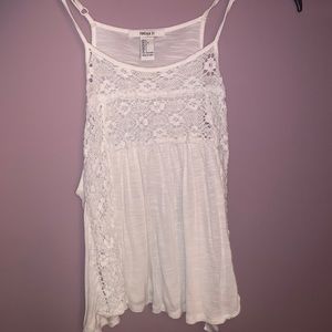 White lace tank top